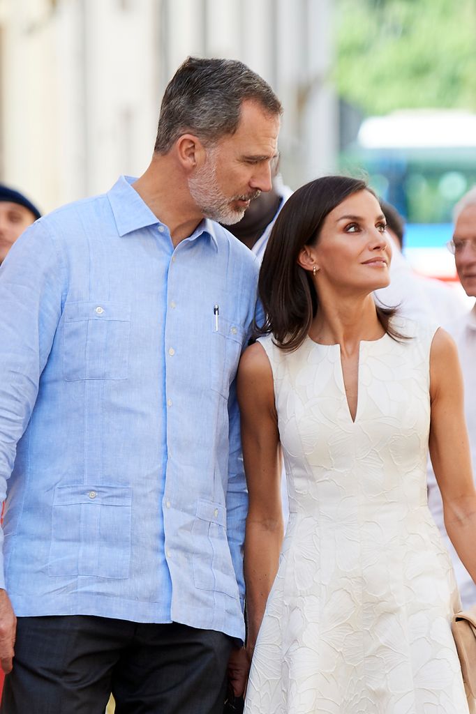 Los reyes Felipe y Letizia en La Habana en noviembre de 2019