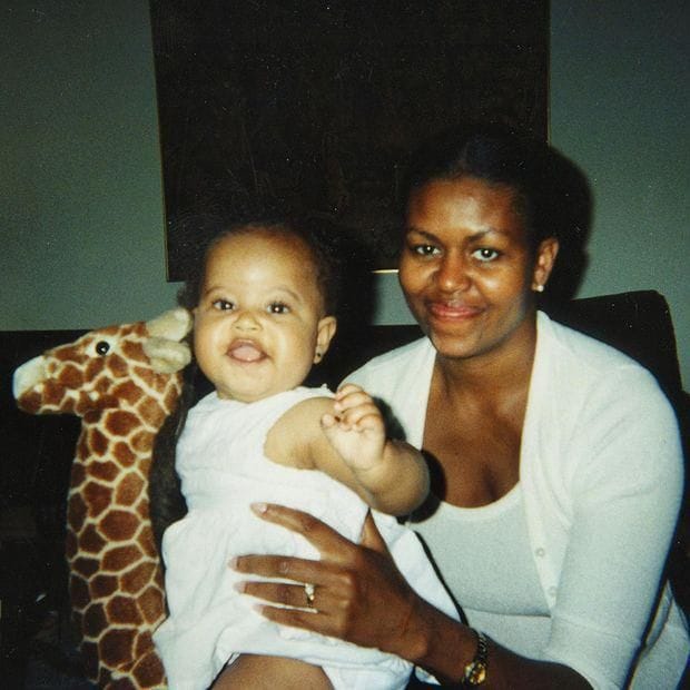 Michelle Obama y su hija, Malia