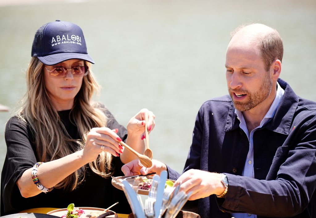 El príncipe Guillermo con Heidi Klum