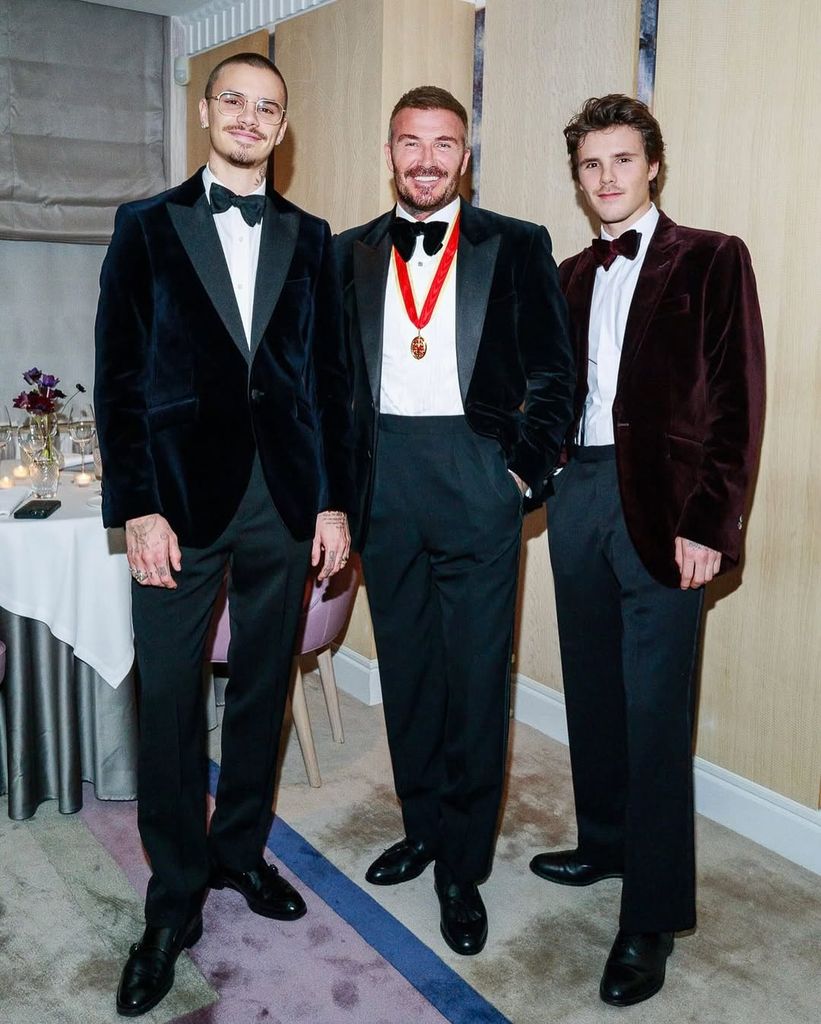 David con sus hijos, Cruz y Romeo