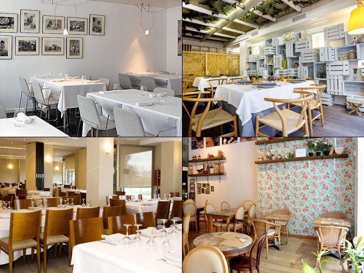 'Valencia Cuina Oberta' se presenta como una gran oportunidad para disfrutar de menús a buenos precios en algunos de los mejores restaurantes de la ciudad. En la imagen, otros cuatro establecimientos adscritos a esta iniciativa. De arriba abajo y de izquierda a derecha: Askua, Macel·lum, Mateu, y Kimpira. (Fotos: webs de los restarauntes). 
