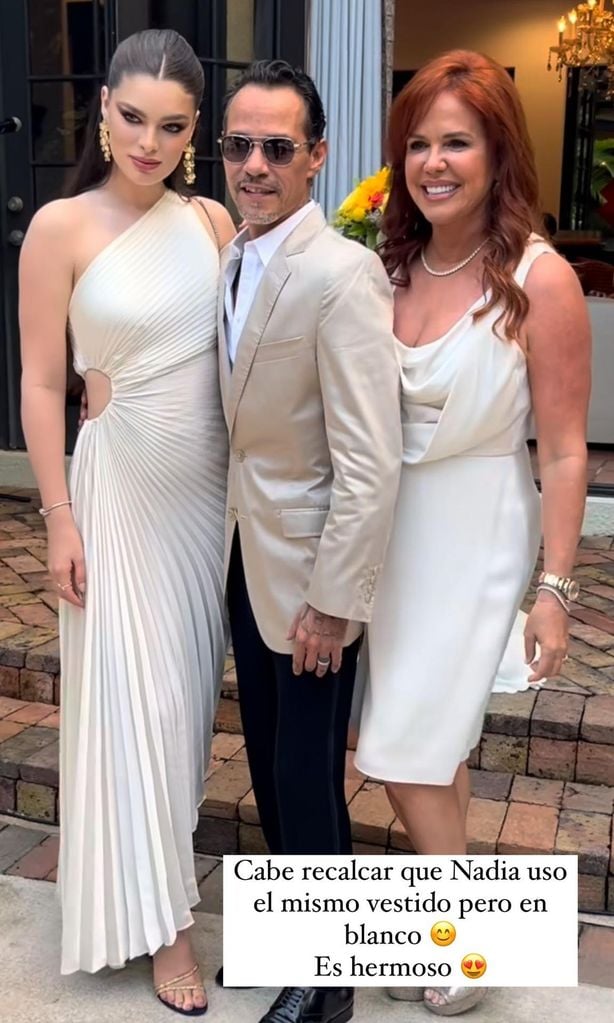 Nadia Ferreira, Marc Anthony y María Celeste Arrarás