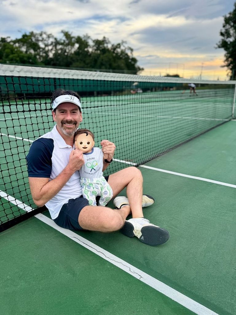 Eduardo Videgaray y su hijo.