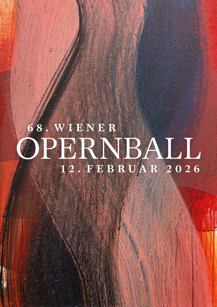 Cartel de este año del Baile de la Ópera de Viena 2026
