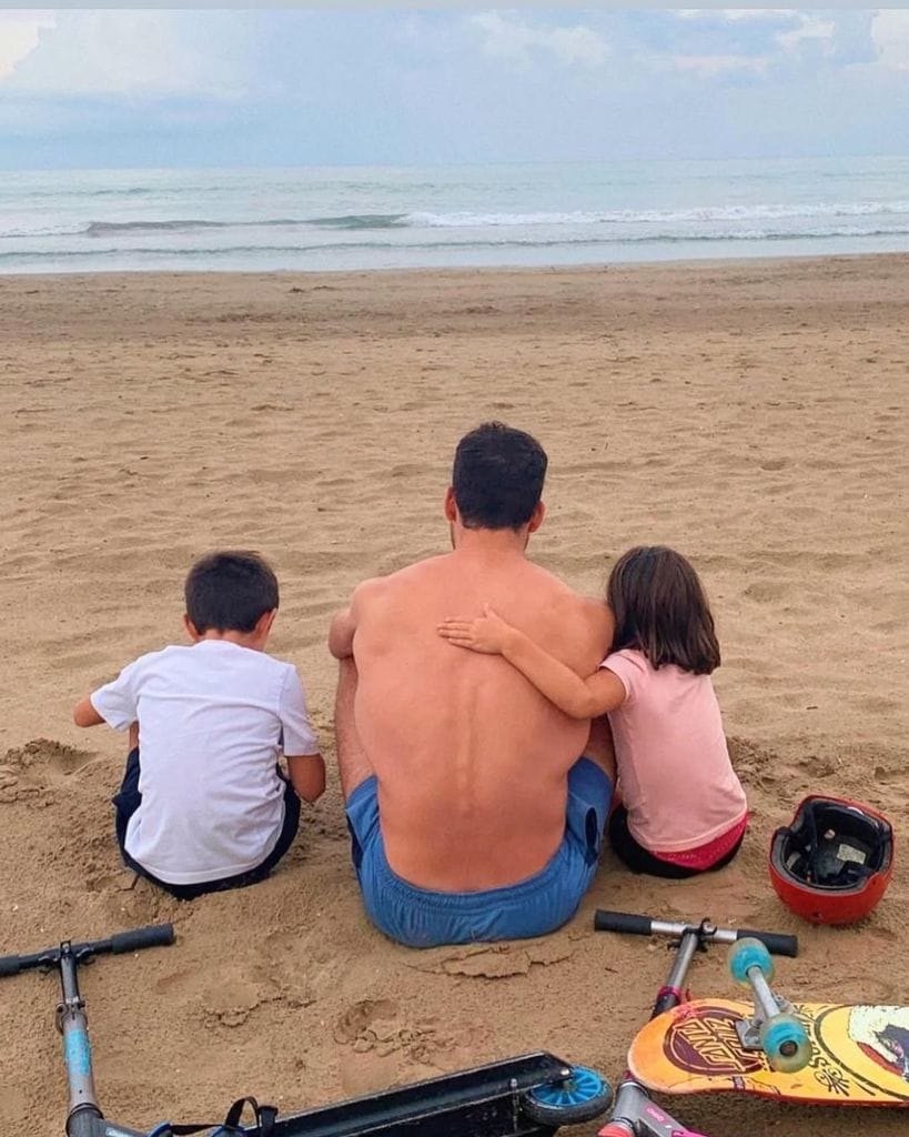 El actor disfrutando en Benicasim