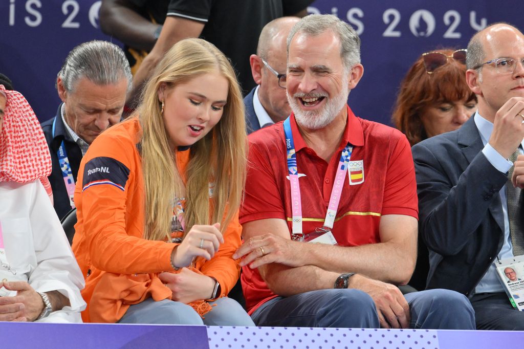La princesa Amalia junto al rey Felipe en los JJOO de París 2024