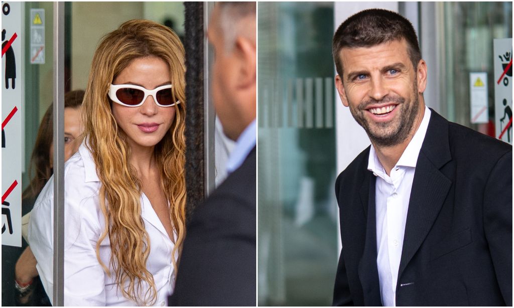 Shakira y Gerard Piqué a su salida de los juzgados en Barcelona el 6 de octubre de 2026.