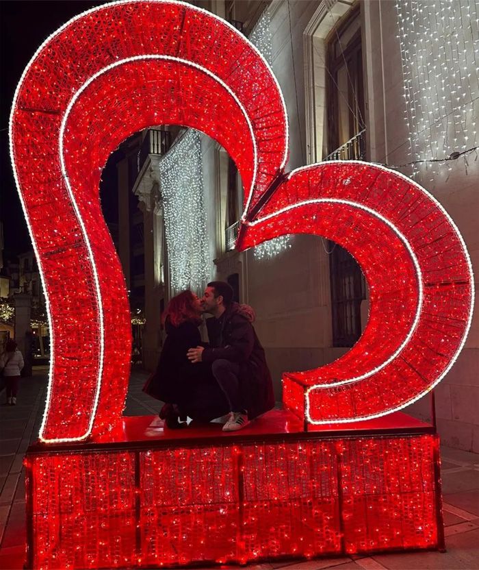 Montse Pla con su prometido