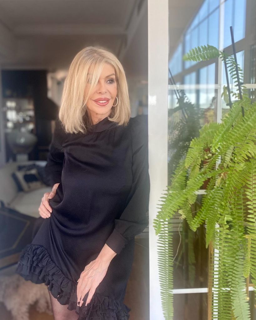 Bibiana Fernández en su casa de Madrid