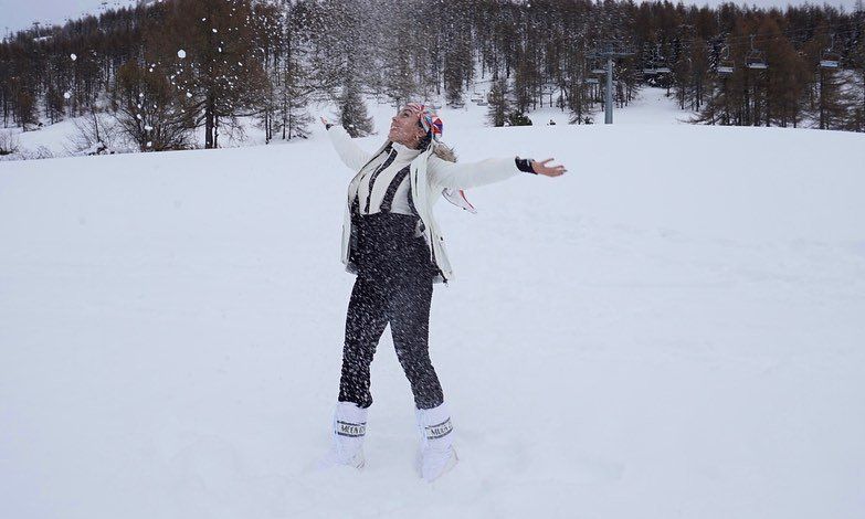 georgina rodr guez de vacaciones en la nieve con sus hijos