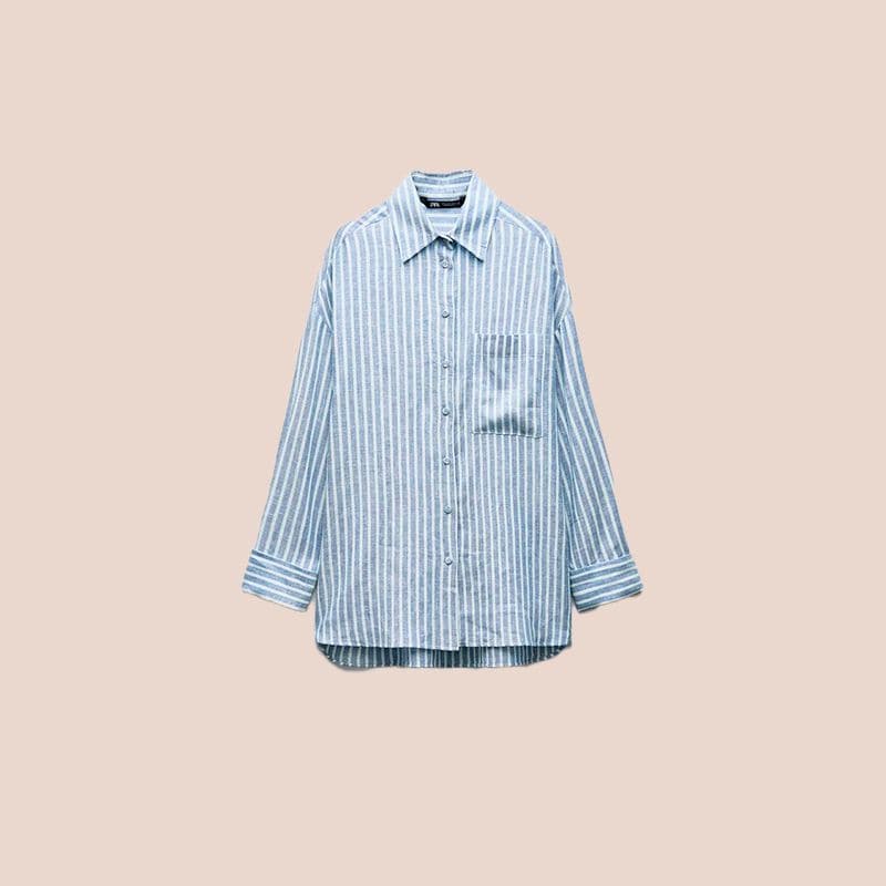 Camisa de rayas de Zara