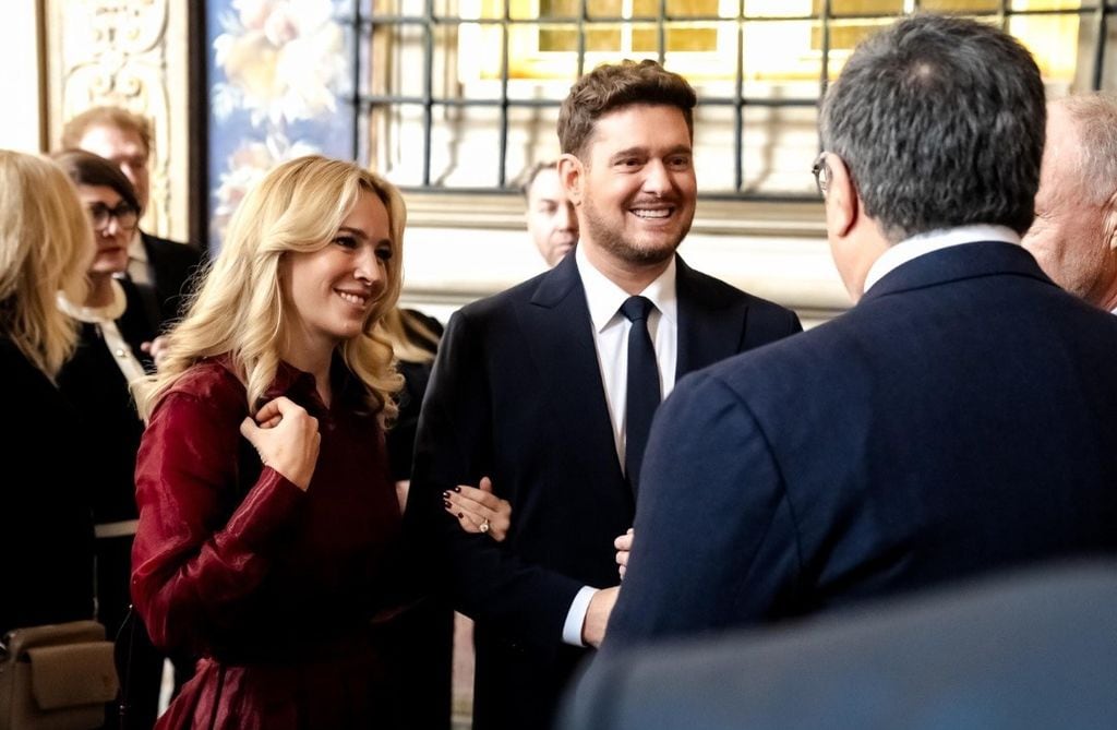 La emocionante visita al Vaticano de Michael Bublé y Luisana Lopilato