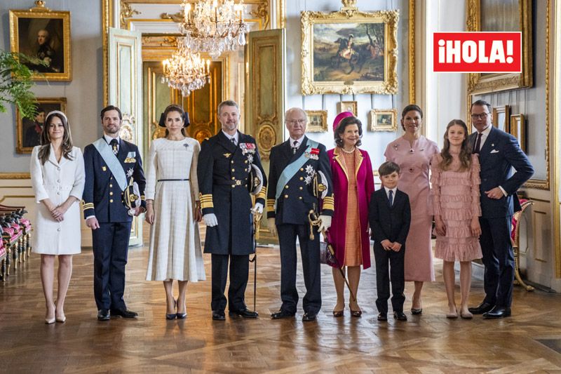 Tres generaciones de 'royals' se visten de rosa: los looks de Silvia, Victoria y Estelle de Suecia