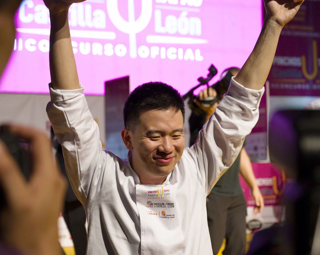 El cocinero Jiale Pan, ganador del concurso.