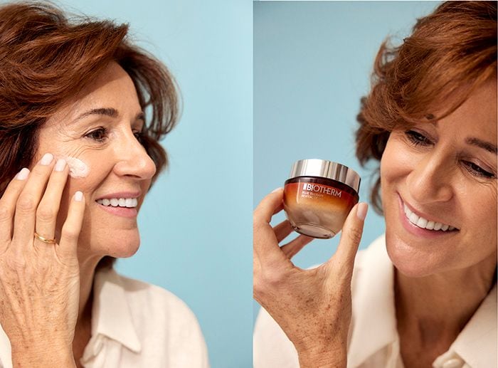 Isabel S. Lozano usa el tratamiento antiedad Blue Therapy de Biotherm