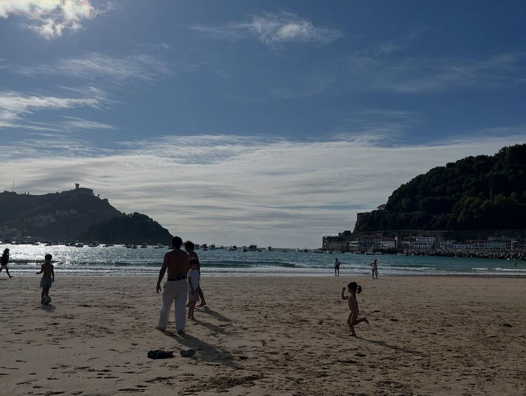 El político disfruta estos días de su amada San Sebastián