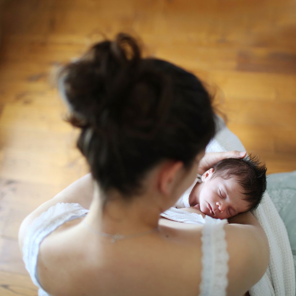 Madre con bebé prematuro