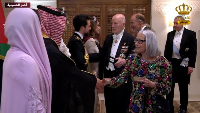 Recepción nupcial de Hussein de Jordania y Rajwa Alseif