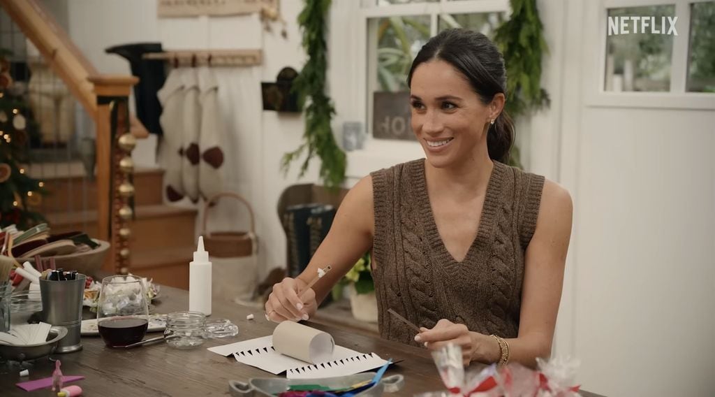 Meghan Markle en el especial de navidad 'With Love, Meghan: Holiday Celebration', 2025, en Netflix.