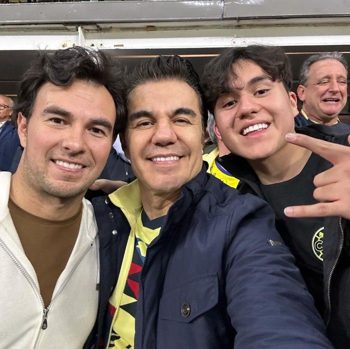 Adrián Uribe y Checo Pérez