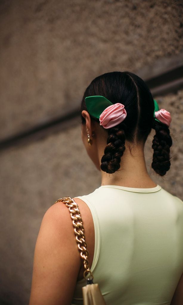 dos trenzas como peinado
