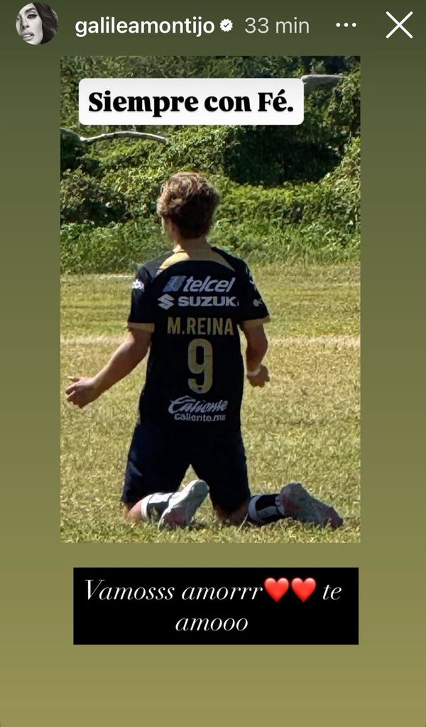 Galilea apoya a su hijo Mateo