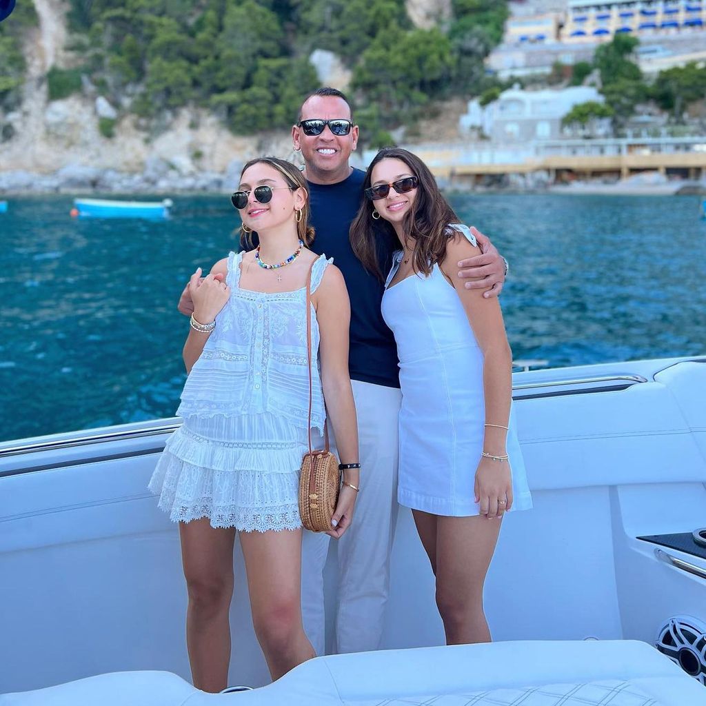 alex rodriguez y sus hijas