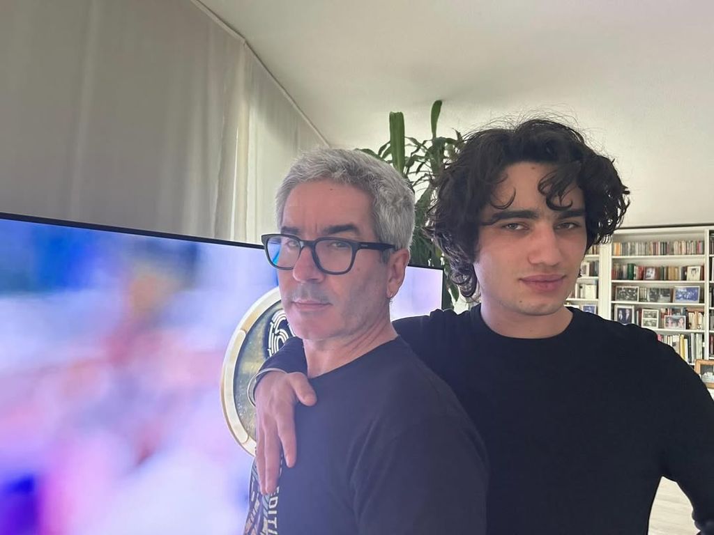Jacobo Martos con su hijo, Nicolás