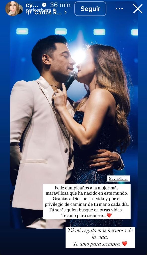 Carlos Rivera y Cynthia Rodríguez