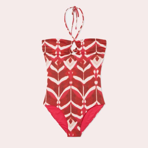 Bañador pico bandeau de mujer