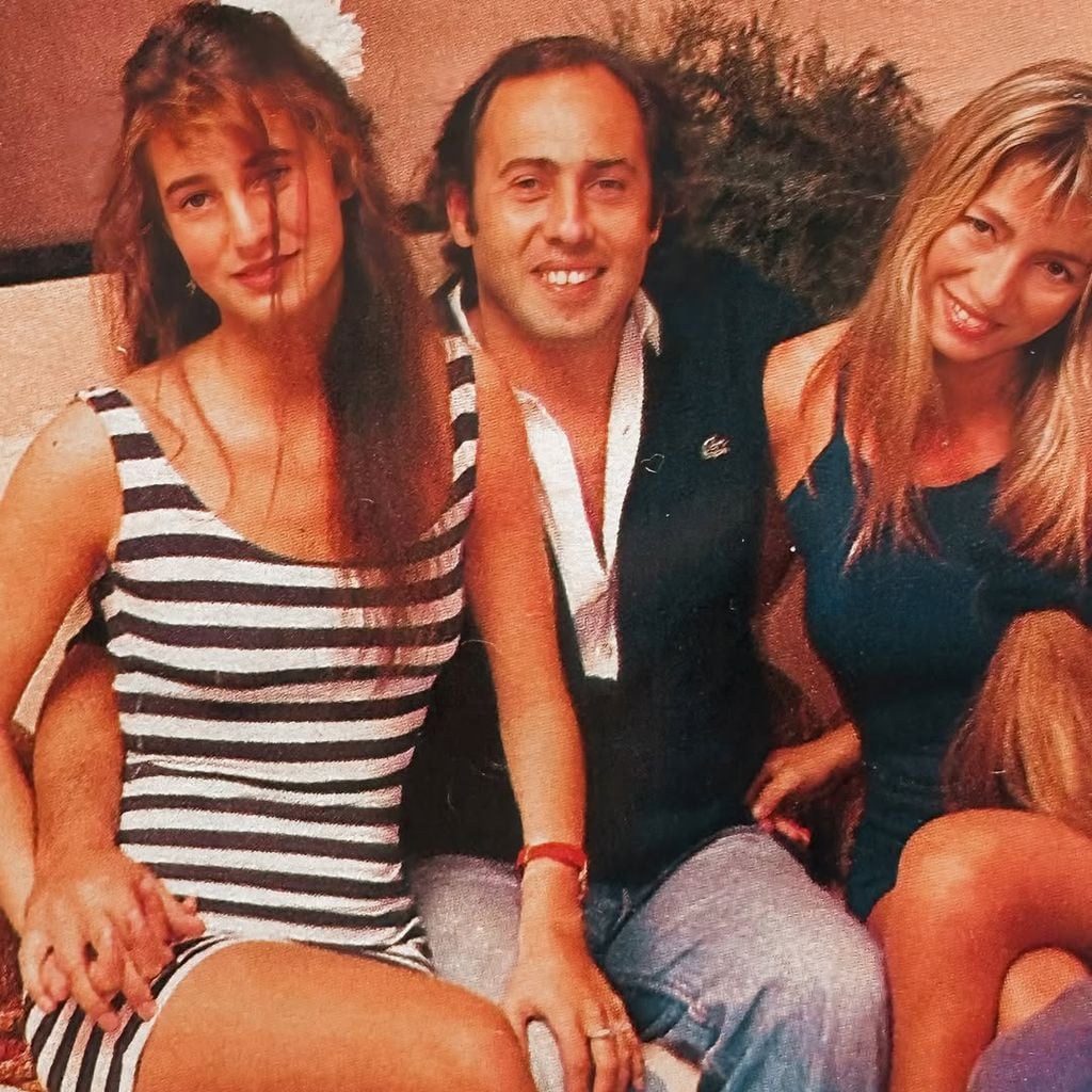 Romina Yan con sus padres, en una foto compartida en redes sociales.
