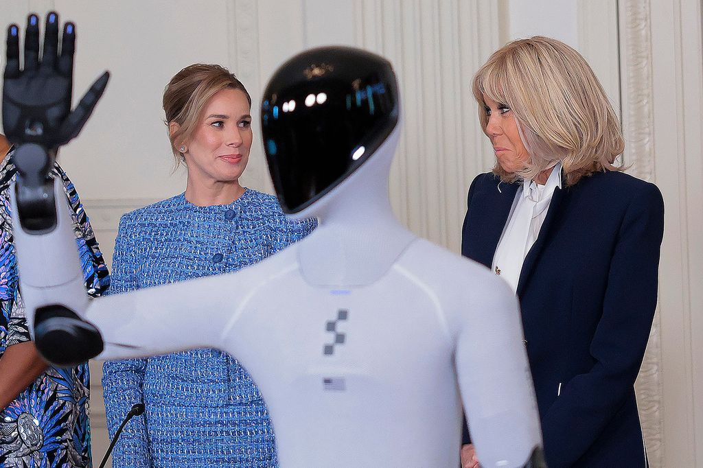 Primera Dama de Polonia, Marta Nawrocka, y la Primera Dama de Francia, Brigitte Macron
