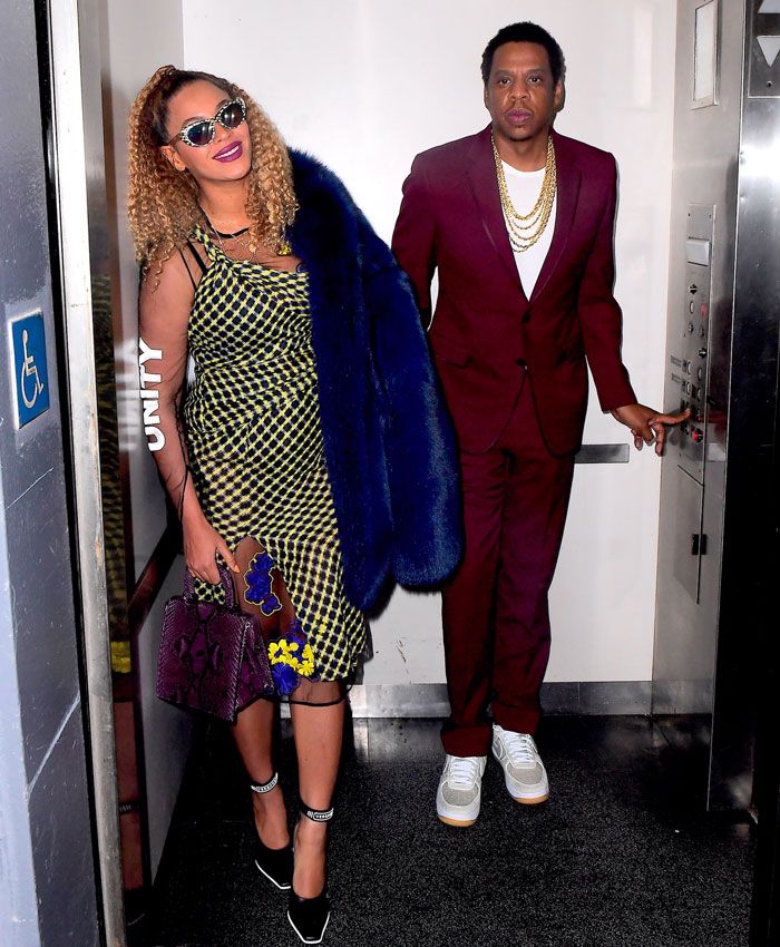Beyoncé y Jay Z durante una salida en Nueva York