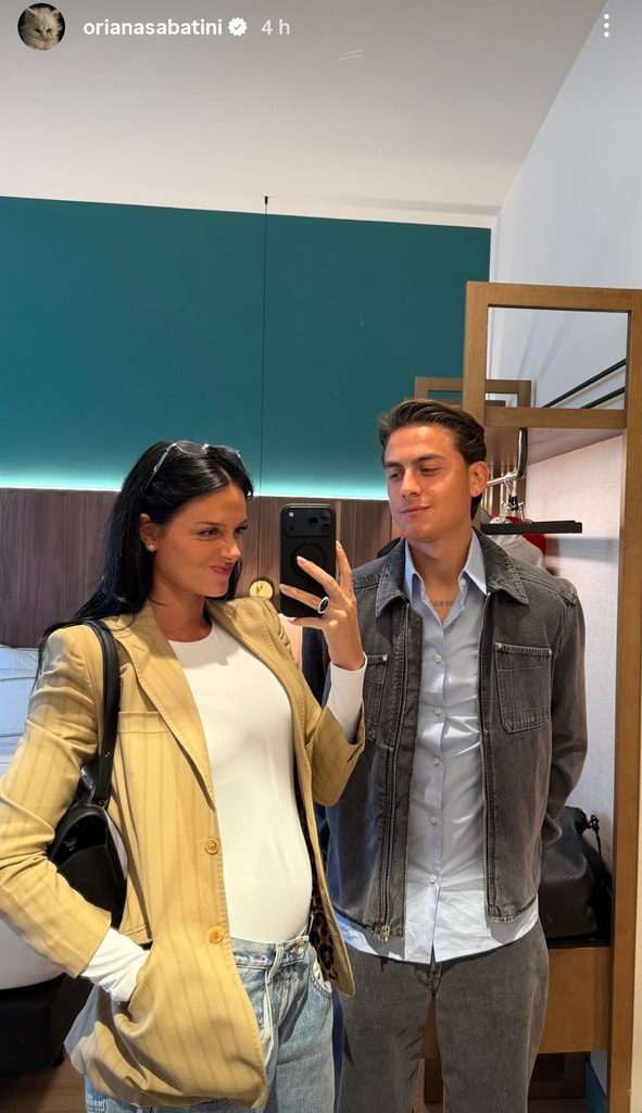 Oriana Sabatini ha presumido su pancita de embarazo en su reciente visita a Milán junto a Paulo Dybala.
