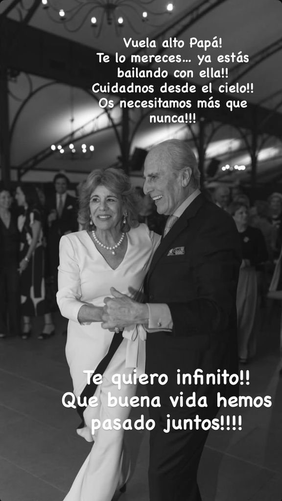 La imagen con la que Consuelo Barroso ha despedido a su padre