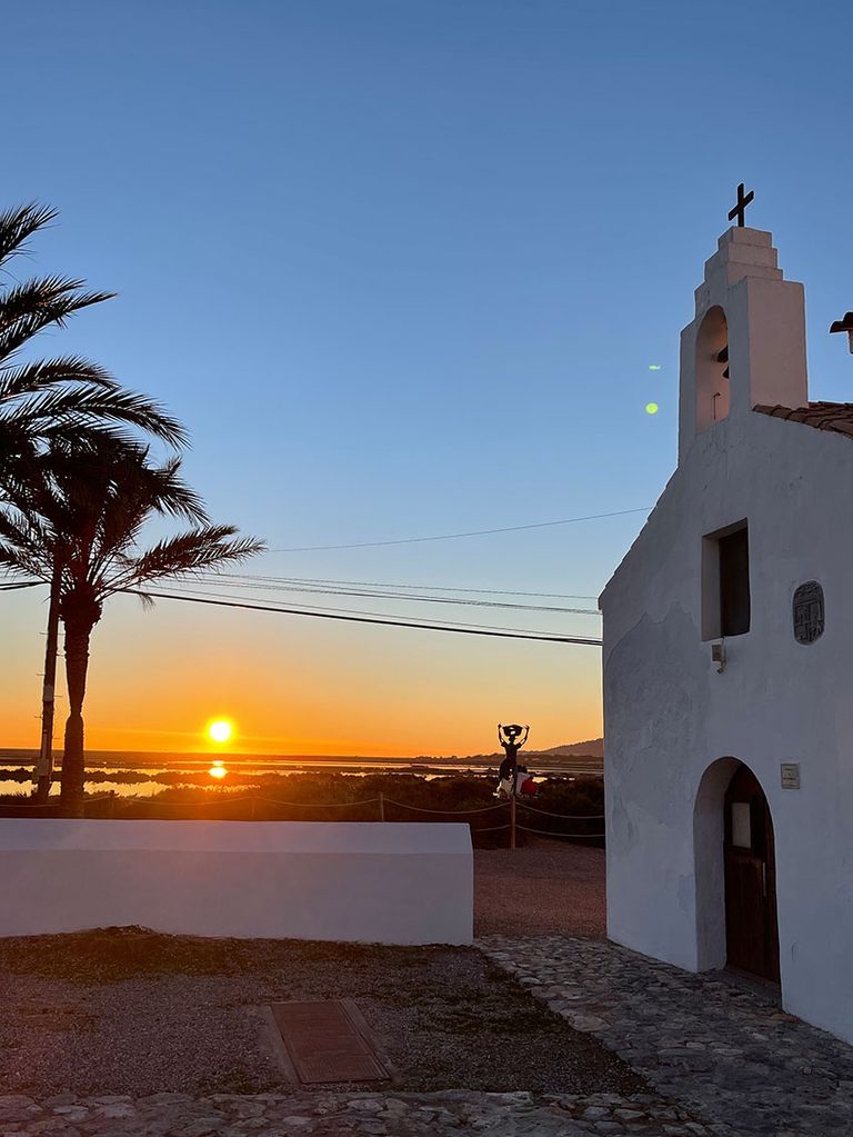 Atardecer en las salinas de Ibiza