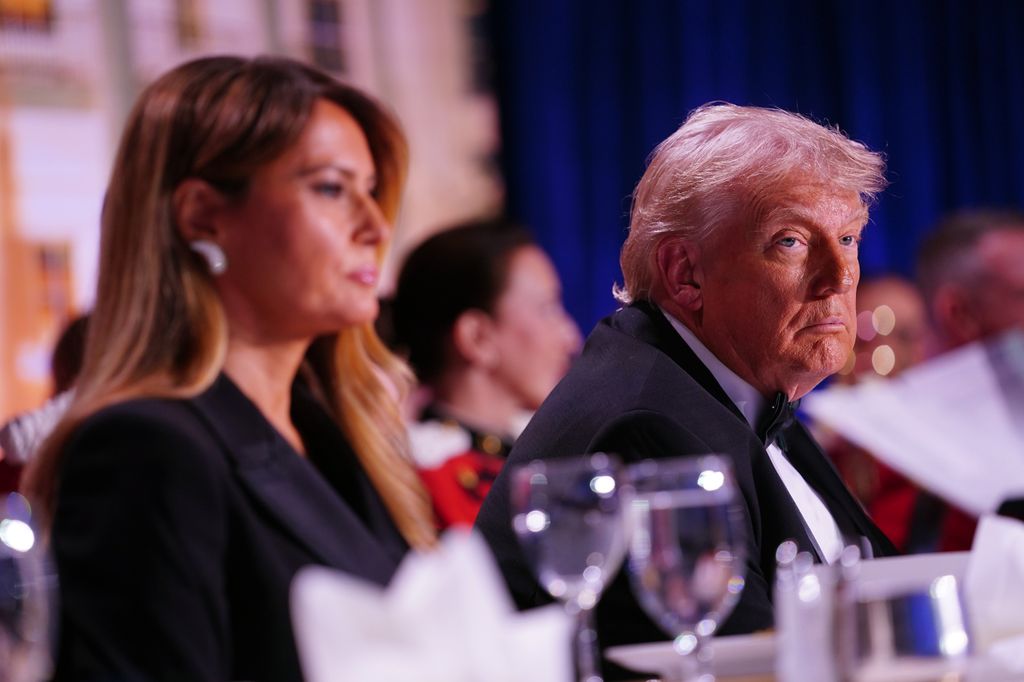 Melania y Donald Trump, antes de escuchar los disparos