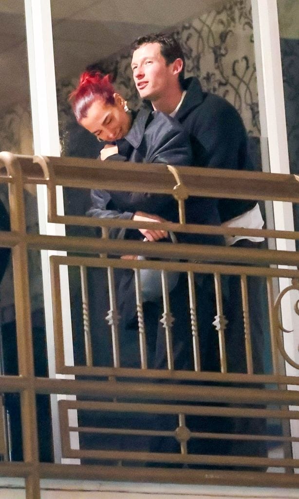 dua lipa y callum turner beso