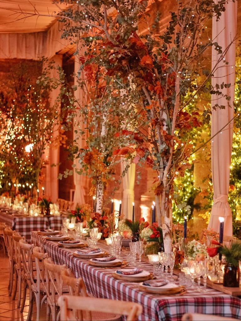 Decoración de bodas en Navidad