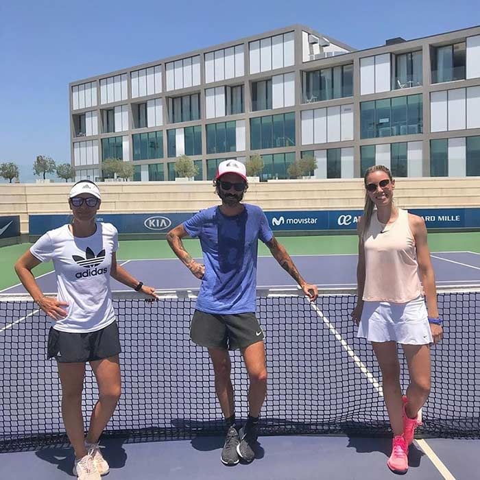 Maribel Nadal se enfrenta en la cancha de tenis a… ¡Leiva! 