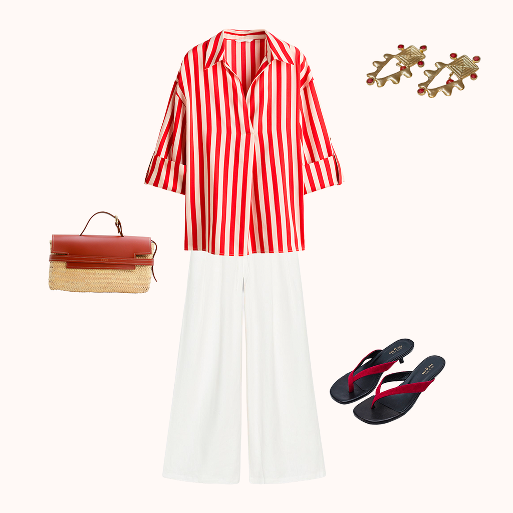 Un único pantalón blanco de lino de Zara y tres looks que te salvarán el verano
