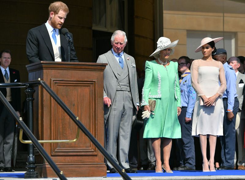 Harry, Meghan, Carlos y Camilla