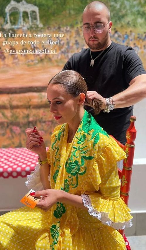 Eva González en el Rocío