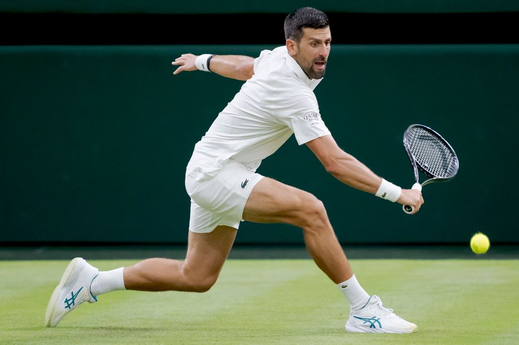 Novak Djokovic en el primer día de The Championships - Wimbledon 2026 en el All England Lawn Tennis and Croquet Club el 29 de junio de 2026, en Londres.