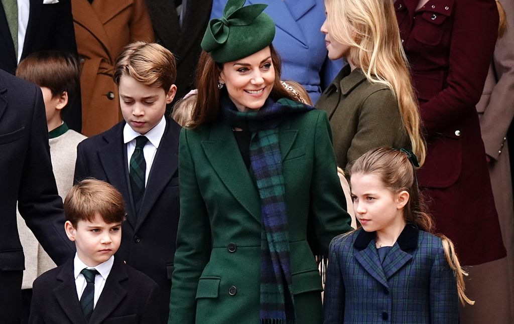 Kate Middleton con sus hijos, en una imagen de archivo