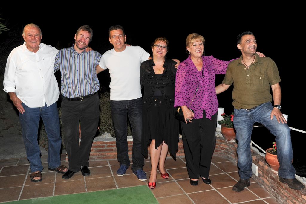El reparto de 'Verano Azul' durante el 30º aniversario de la serie