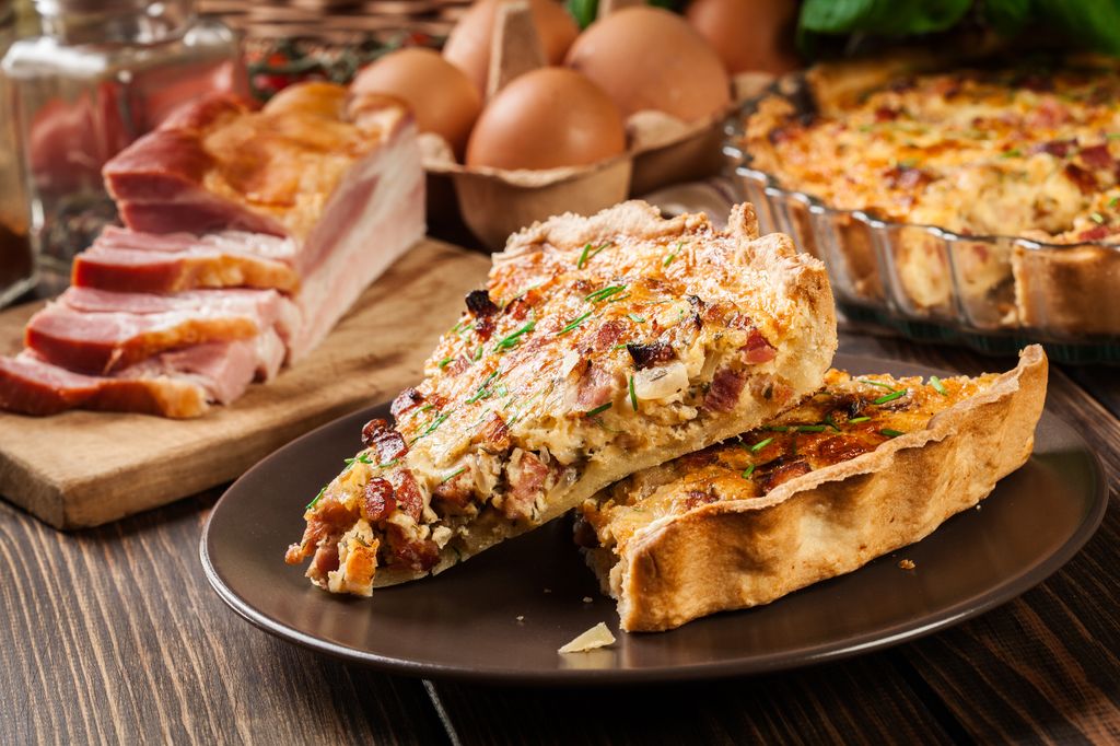 Quiche Lorraine tradicional.