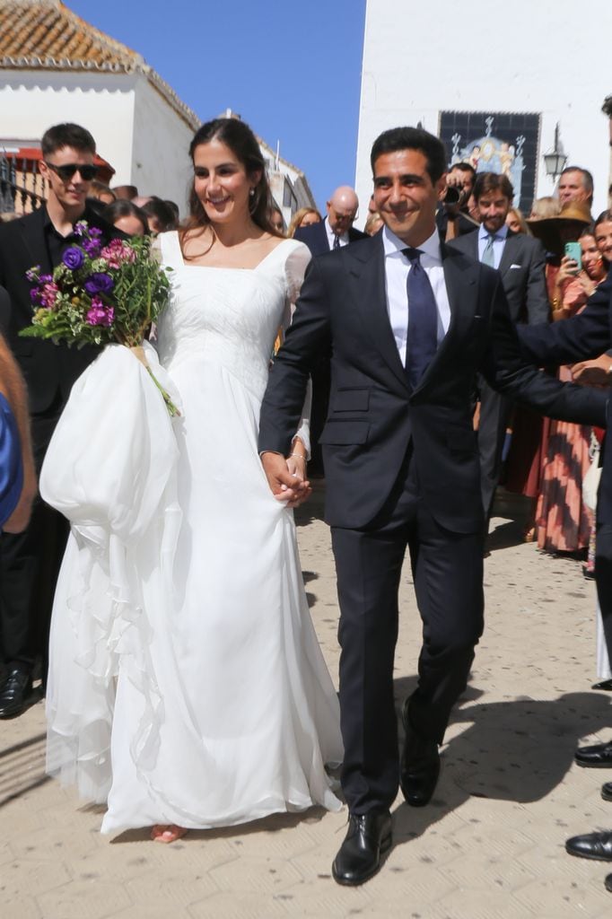 Alberto Herrera y Blanca Llandres el día de su inolvidable boda