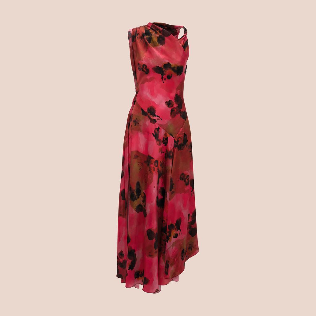 Vestido flores Victoria Beckham