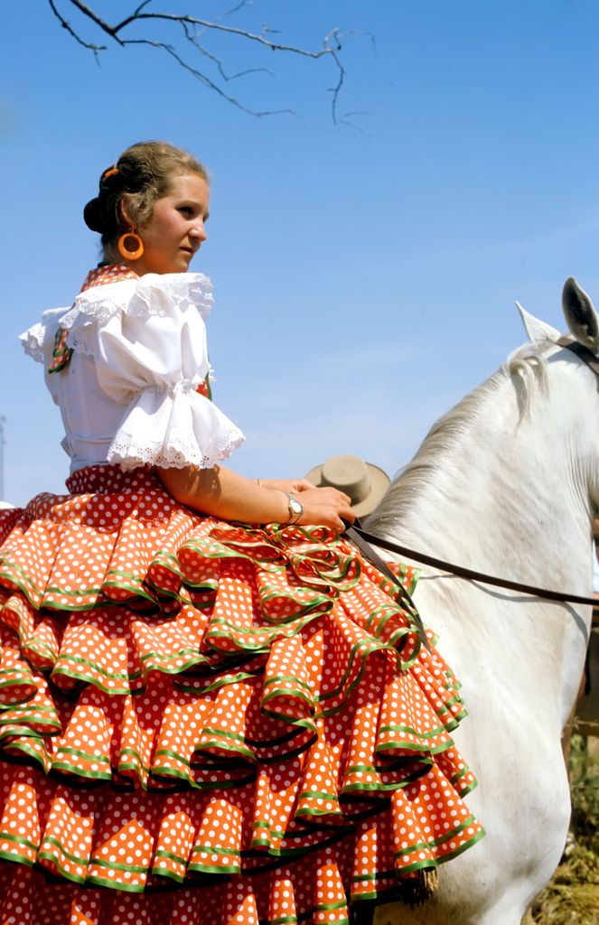 La infanta Elena de Borbón en El Rocío.